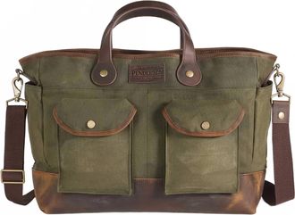 Pendleton Odyssey Waxed Canvas Messenger Bag In Green