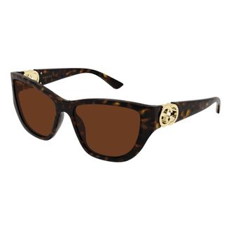 Gucci Gg2122S Sunglasses - female - Gucci - Sunglasses - Brown - 56 MM - Accessories