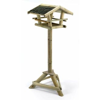 Happiness Brand Mangiatoia per Uccellini 35x38xh100 cm Happiness in Legno fsc Naturale