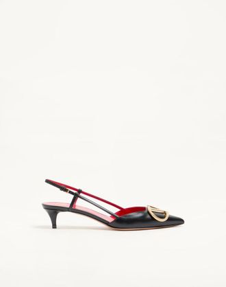 Valentino Garavani VLogo Signature Calfskin Slingback Pump 40Mm Wo