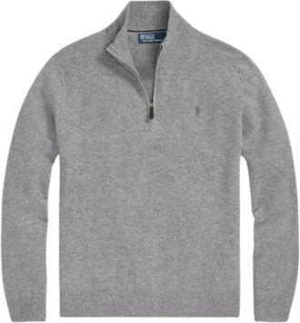 Polo Ralph Lauren Merino Wol Half-Zip Trui - Heren - Coltruien - Grijs - XL - Wol - Truien & Vesten