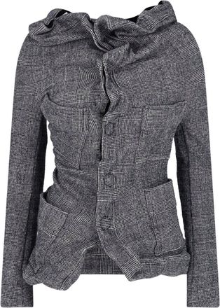 Junya Watanabe Giacca Asimmetrica In Misto Lana