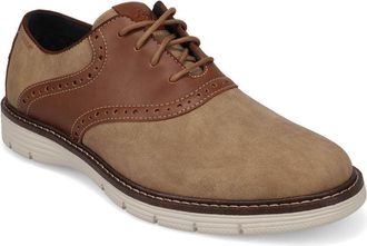 Dockers Mens Egan Nubuck Casual Saddle Lace-Up Oxford