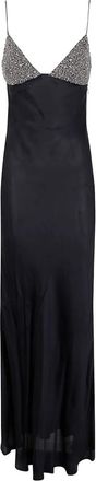 Twin-Set embellished sleeveless dress - women - Fabric - 42 - Black