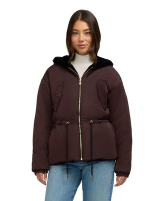 Pajar Womens Demi Reversible Faux Fur Jacket with Hood