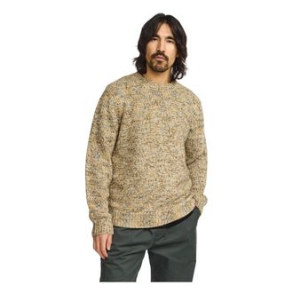 Revolution Gebreide trui - Heren - Truien - Beige - Maat: L Wol