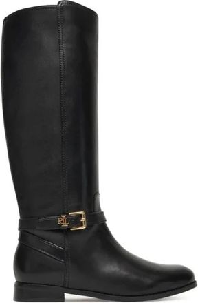 Ralph Lauren Brooke TLL 2 Tall Boot - Dames - Hoge Laarzen - Zwart - 39 EU - Schoenen