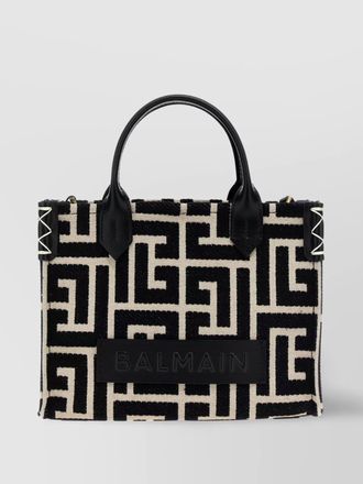 Balmain small geometric pattern tote bag