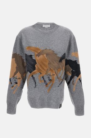 Stella McCartney Maglia Girocollo Racing Horses