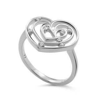 Orphelia Euphoria WoMens 925 Sterling Silver Ring - ZR-7522 - Size R 1/2