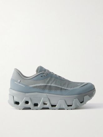 On + Post Archive Faction Sneakers In Mesh Con Finiture In Gomma Cloudmonster Hyper - Grigio