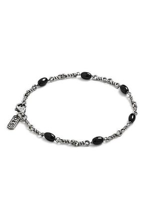 Degs & Sal Mens Twisted Cable Chain Bracelet in Black at Nordstrom