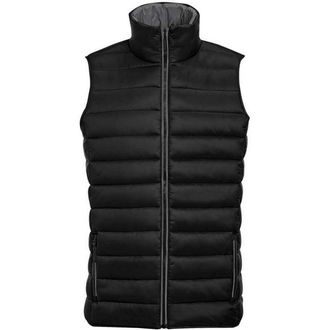 SOLS Heren Wave lichtgewicht bodywarmer (Zwart)