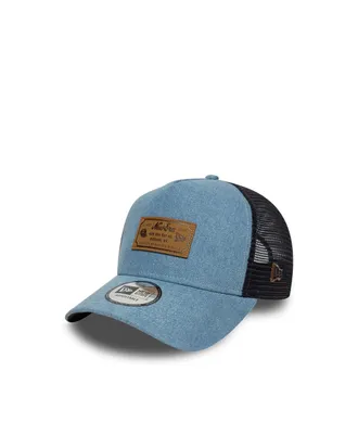 New Era Unisex Trucker Cap 9forty A-Frame Sky Blue Denim Cotton Hat