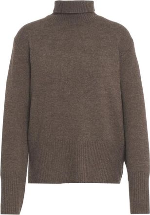 Second Female Elegante Marrone Gebreide kleding Aw 25 - Dames - Coltruien - Bruin - M - Wol - Truien & Vesten