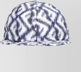 Fendi patterned curved brim baseball cap