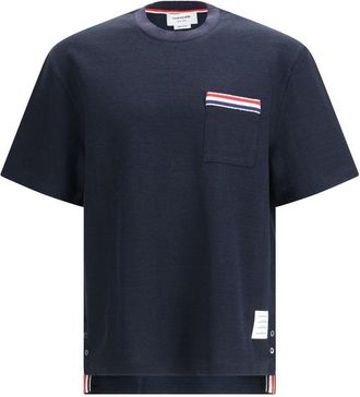 Thom Browne Blue Cotton Mens T-Shirt
