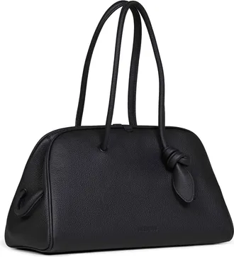 Jacquemus Womens Bowling Bag The Turismo Black Calf Leather Handbags Hand