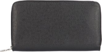 Louis Vuitton Black Or Taiga Leather Coin Purse/Coin Case (Pre-Owned)