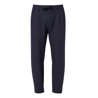 HUGO BOSS Broeken, Heren, Blauw, M, Leer, T Convert-Pleat 50539085