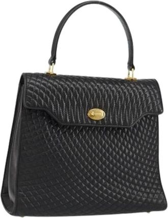 Bally Pre-owned Leather Handbag - Dames - Vintage Handtas - Zwart - ONE Size - Leer - Vintage