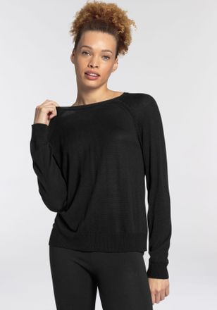 Flashlights Rundhalspullover in Feinstrick mit Raglanärmeln