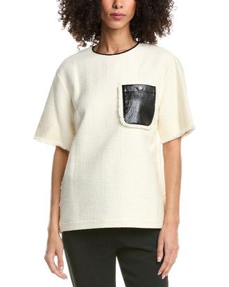 3.1 Phillip Lim Tweed Boxy T-Shirt