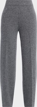 Neiman Marcus Cashmere Straight-Leg Pants