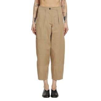 Max Mara Cotton Bull Denim Cargo Trousers