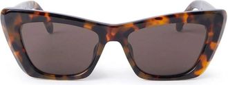 Palm Angels Fairfield Zonnebril - Dames - Zonnebrillen - Bruin - 53 MM - Accessoires