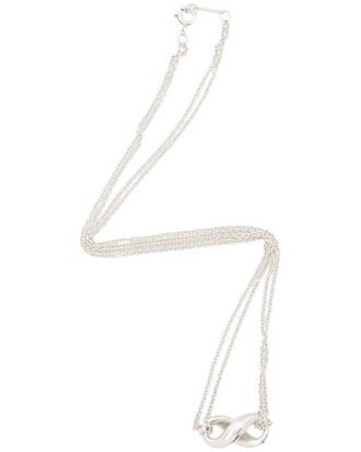 Tiffany & Co. Silver Infinity Double Chain Necklace (Authentic Pre-Loved)