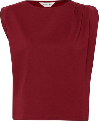 Part Two Valeriia PW Blouse - Dames - Tops zonder mouwen - Rood - S - Polyester - Tops