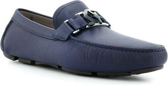 Ferragamo Logo Plaque Loafer - Navy