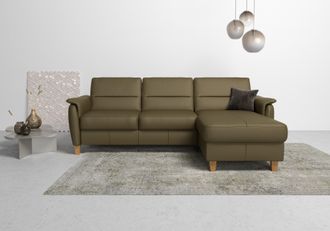 HOME AFFAIRE Ecksofa »Palmera L-Form, B: 244 cm« optional Bettfunktion & Bettkasten, Federkern