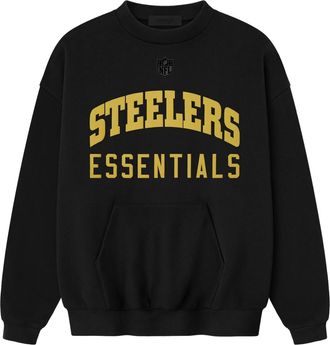 Fear of God x NFL FW25 Steelers Sport Crewneck Black 192NF256512F