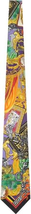 Versace printed silk tie - men - Silk - One Size - Purple