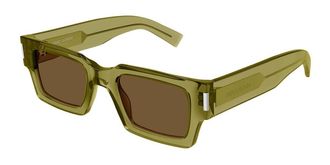 Saint Laurent SL 572 008 Mens Sunglasses Green Size 50