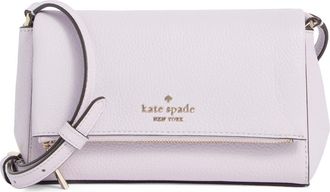 Kate Spade New York leila pebble leather mini flap bag in Lilac Moonlight at Nordstrom Rack