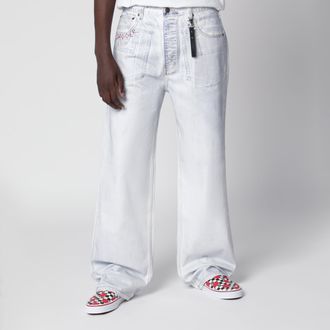 Dagger Jeans bianco d&eacute;lav&eacute; effetto vissuto
