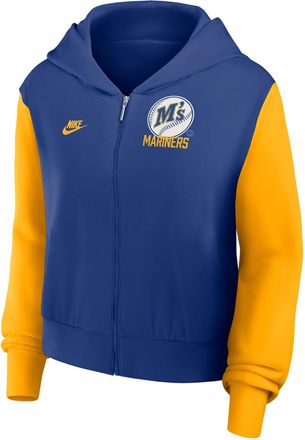 Nike Seattle Mariners Cooperstown Nike Womens MLB Full-Zip Hoodie in Blue | 035D154NS77-NCX