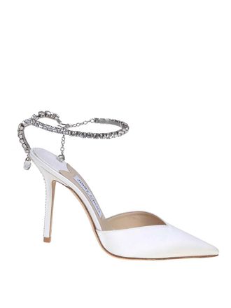 Jimmy Choo London Saeda 100 slingback in satin