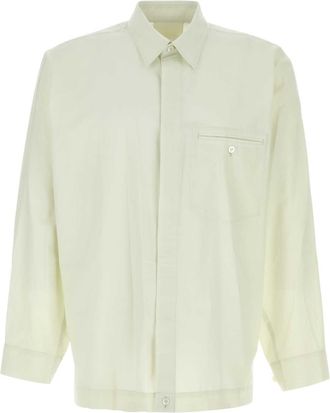Homme Pliss&eacute; Issey Miyake Light Green Cotton Shirt