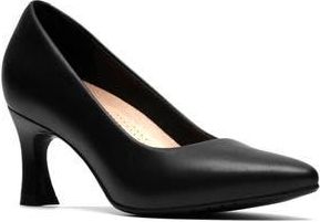 Clarks Tammitha Eve Pump in Black Leather at Nordstrom Rack, Size 5.5