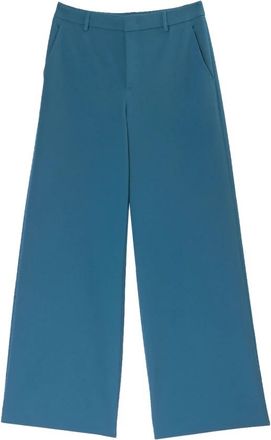 Moschino Wijde Broek - Dames - Wijde Broeken - Groen - M - Polyester - Broeken