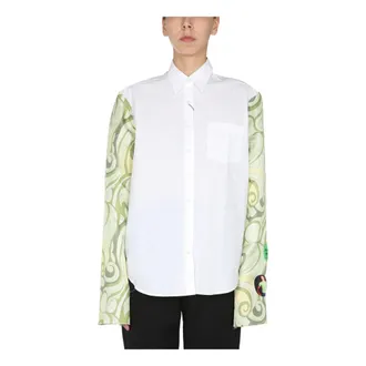 Raf Simons Dames, Blouses & Shirts, Veelkleurig, Maat: 2XS Katoen