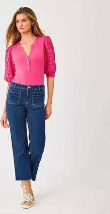 Lilly Pulitzer 27 Harleen High Rise Crop Jean