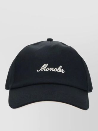 Moncler casual cap curved brim eyelet vents