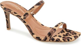 Christian Siriano Salin Sandal in Cheetah Fabric at Nordstrom, Size 9.5