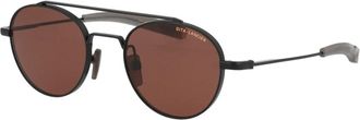 Dita Eyewear Lancier Zonnebril - unisex - Zonnebrillen - Zwart - 50 MM - Leer - Accessoires