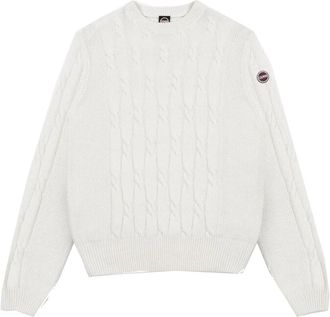 Colmar Jersey de punto trenzado con cuello redondo - Sport - Hombre - Blanco - XL